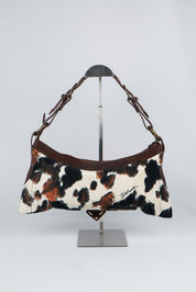 Just Cavalli 2000s Cowhair Shoulder Bag
