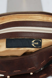 Just Cavalli 2000s Cowhair Shoulder Bag