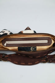 Just Cavalli 2000s Cowhair Shoulder Bag