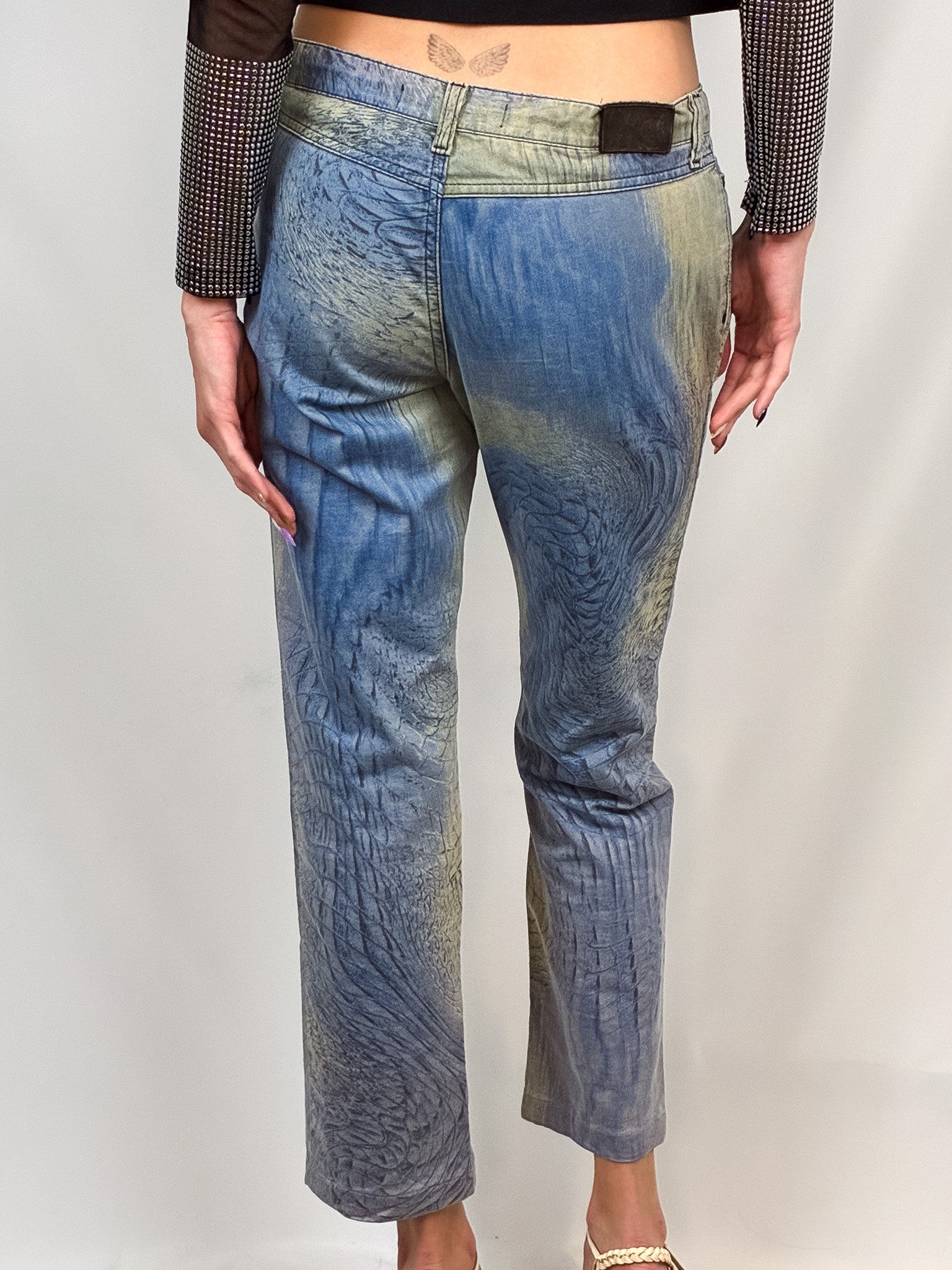 Just Cavalli SS2002 Croc Jeans - W31