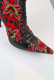 Roberto Cavalli Patterned Heeled Boots