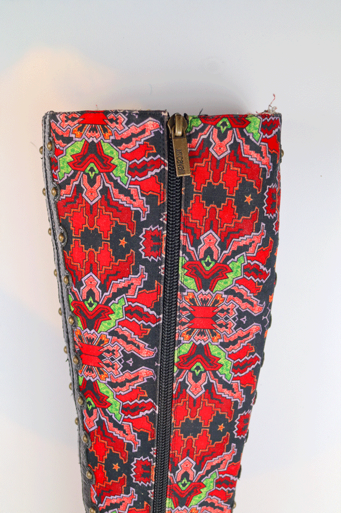 Roberto Cavalli Patterned Heeled Boots