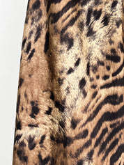 LIST Boutique 2000s Leopard Print Silk Maxi Dress - M/L