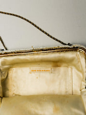 1950s Handmade French Beaded Evening Bag