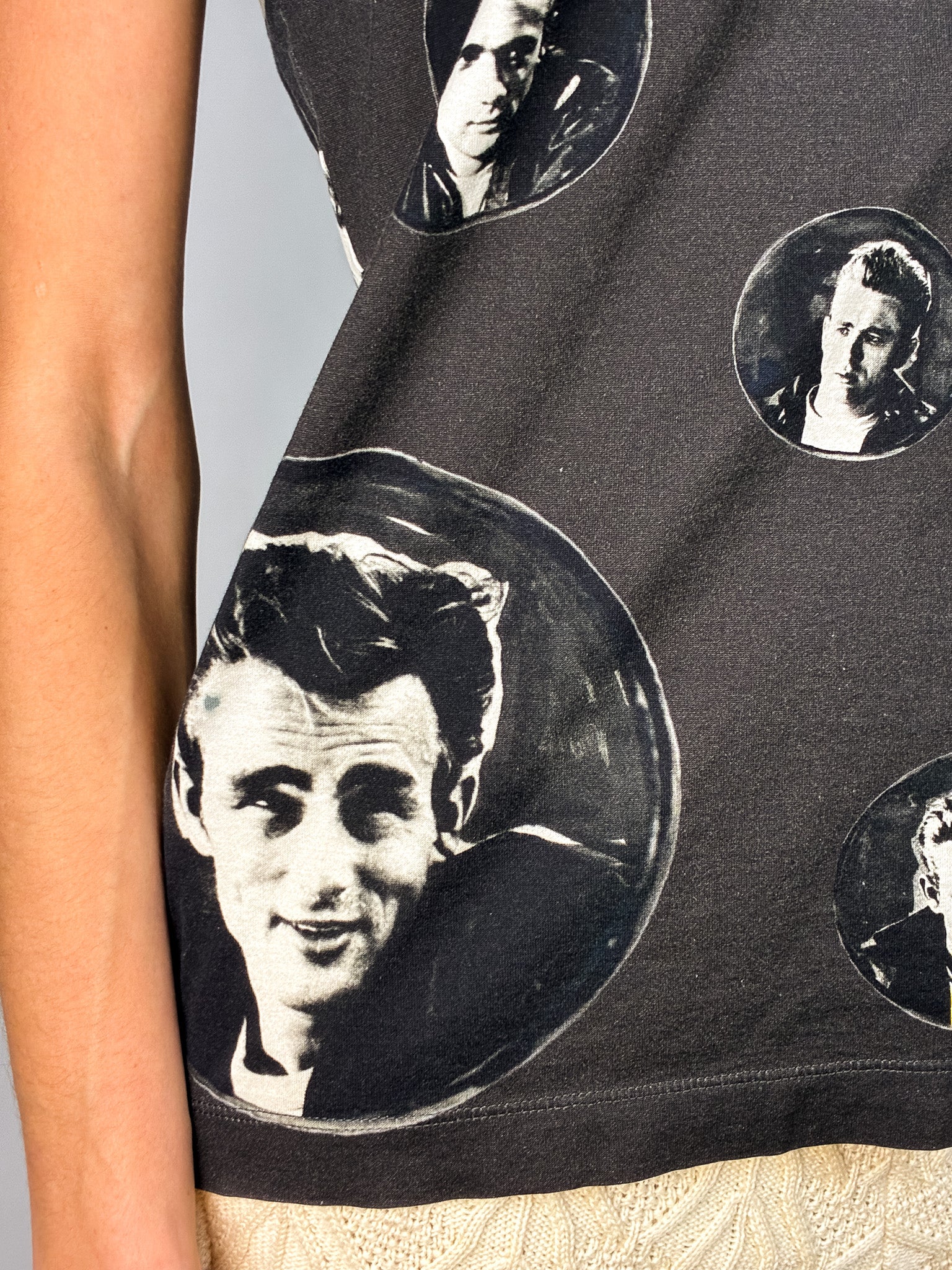 Dolce & Gabbana James Dean Print Black Tee - S/M