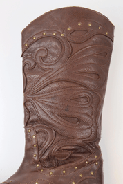 Just Cavalli Leather Cowboy Boots