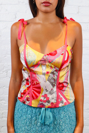Christian Lacroix Pink Silk Corset