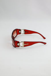 Gucci Red Buckle Sunglasses