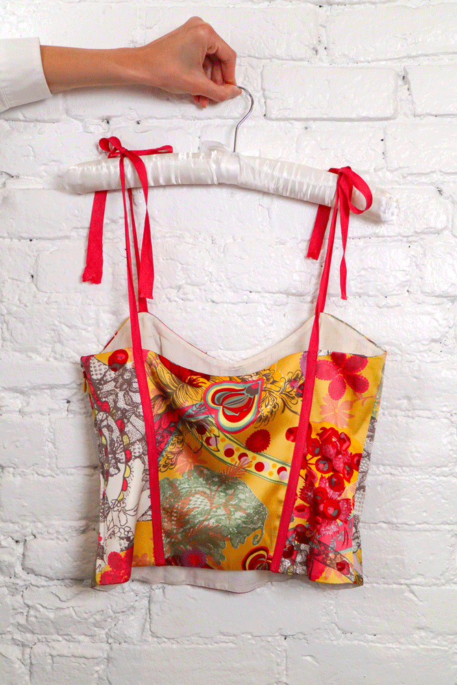 Christian Lacroix Pink Silk Corset
