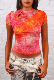 Voyage Passion Red Floral Tee