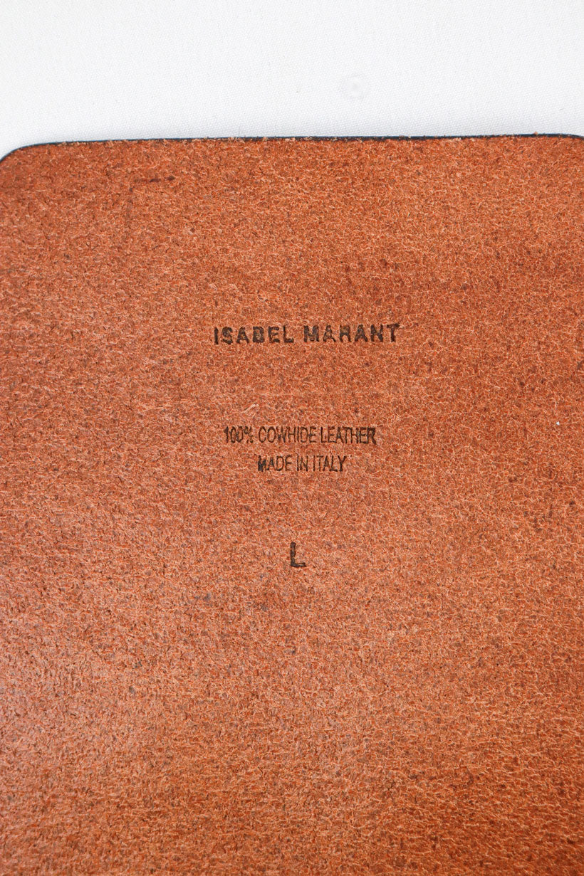 Isabel Marant Early 2000s Brown Leather Corset Belt