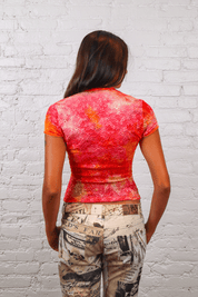 Voyage Passion Red Floral Tee