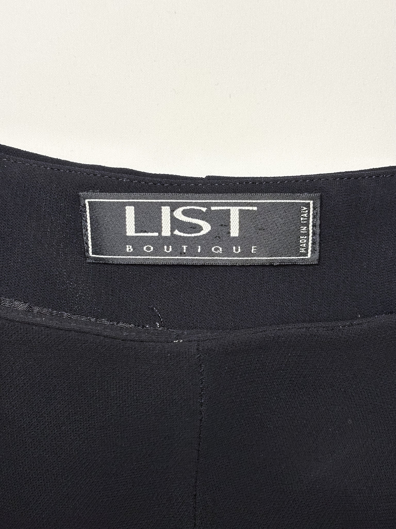 LIST Boutique 2000s Black Camisole & Handkerchief Skirt Set - M
