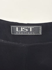 LIST Boutique 2000s Black Camisole & Handkerchief Skirt Set - M