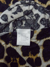 Blumarine 2000s Leopard Print Lace Trim Cami - M