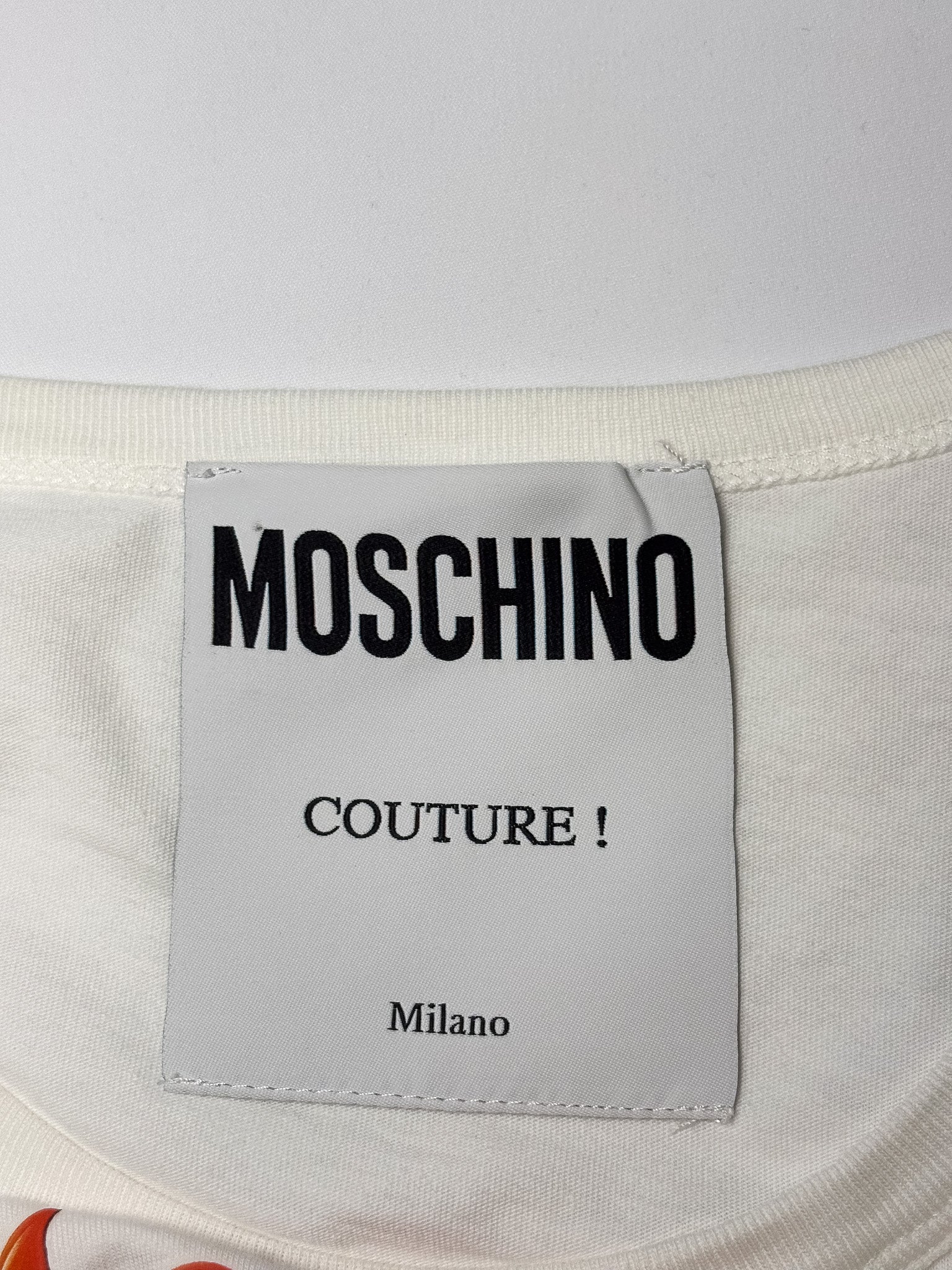 Moschino Couture Ice Cream Pin-Up Graphic Tee - M