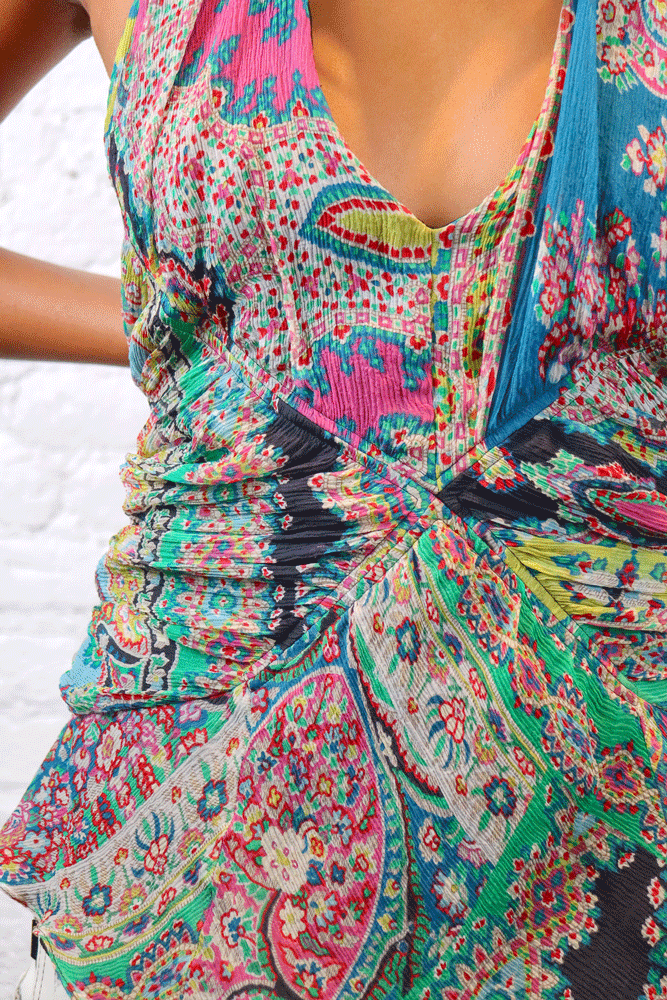 Christian Lacroix Silk Paisley Halter