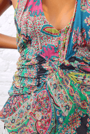 Christian Lacroix Silk Paisley Halter