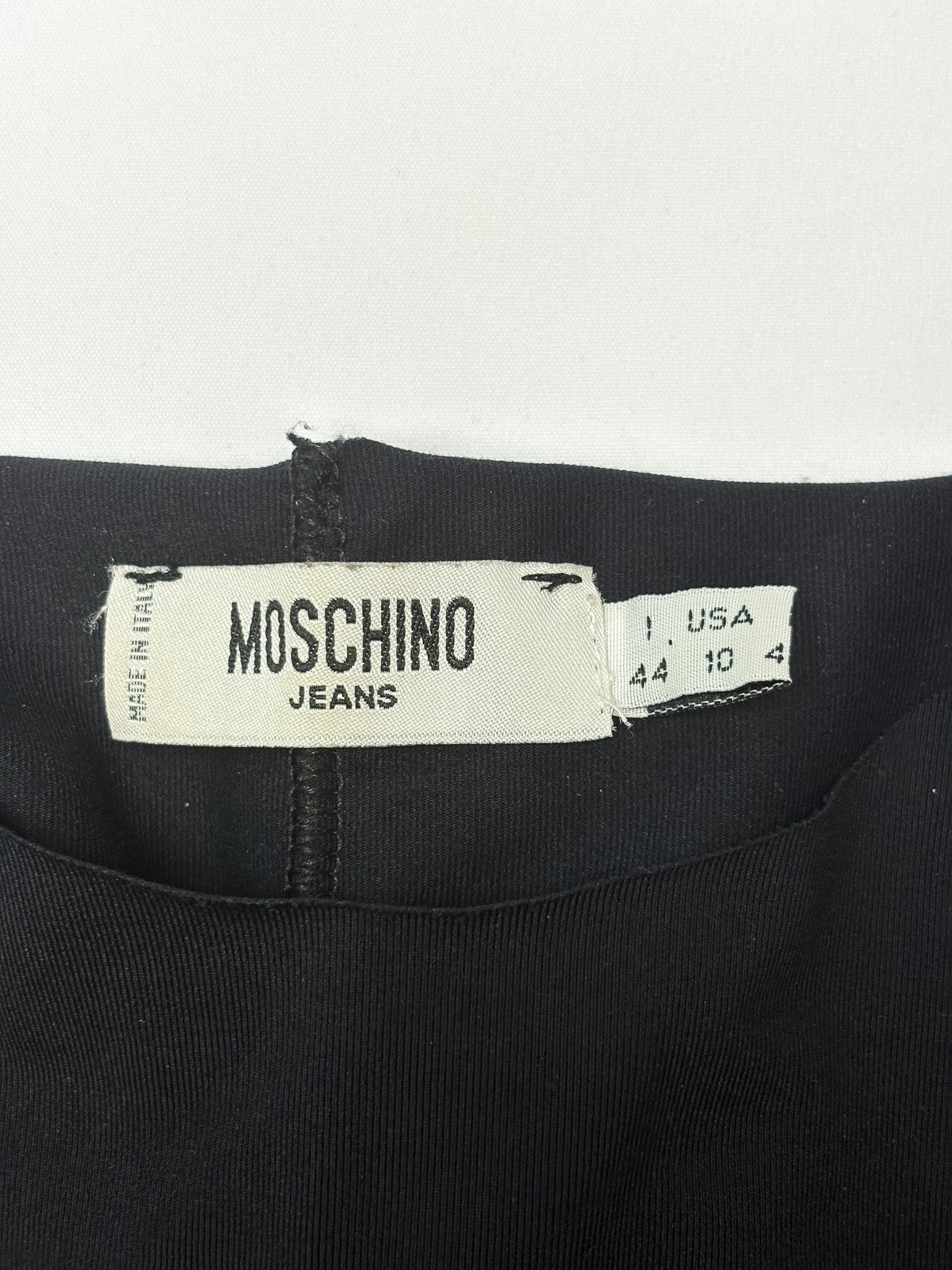 Moschino Jeans 2000s Black Deconstructed Fringe Top - S/M