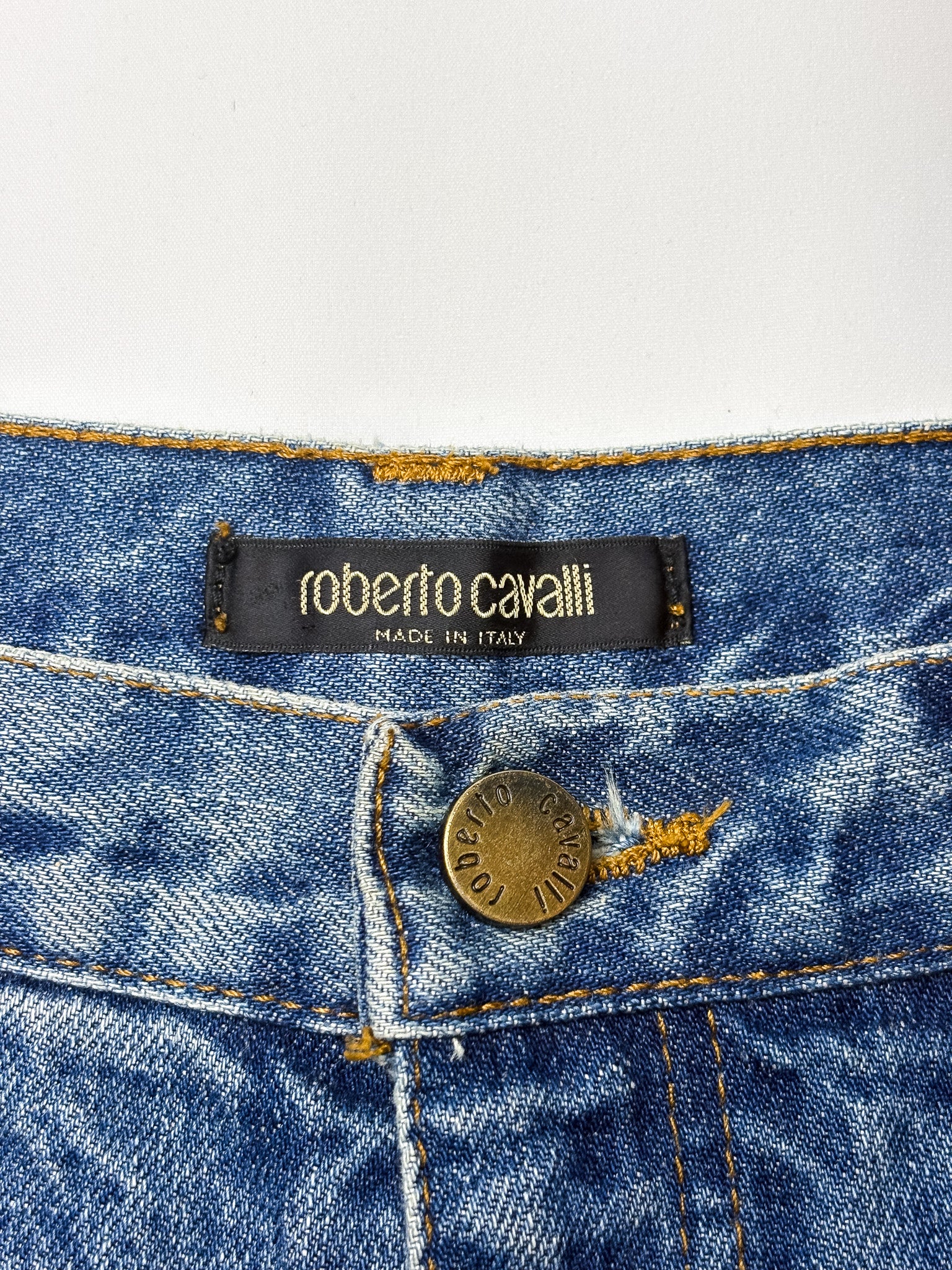 Roberto Cavalli 2000s Crystal Rhinestone Allover Jeans - W32