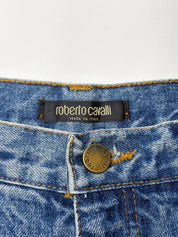 Roberto Cavalli 2000s Crystal Rhinestone Allover Jeans - W32