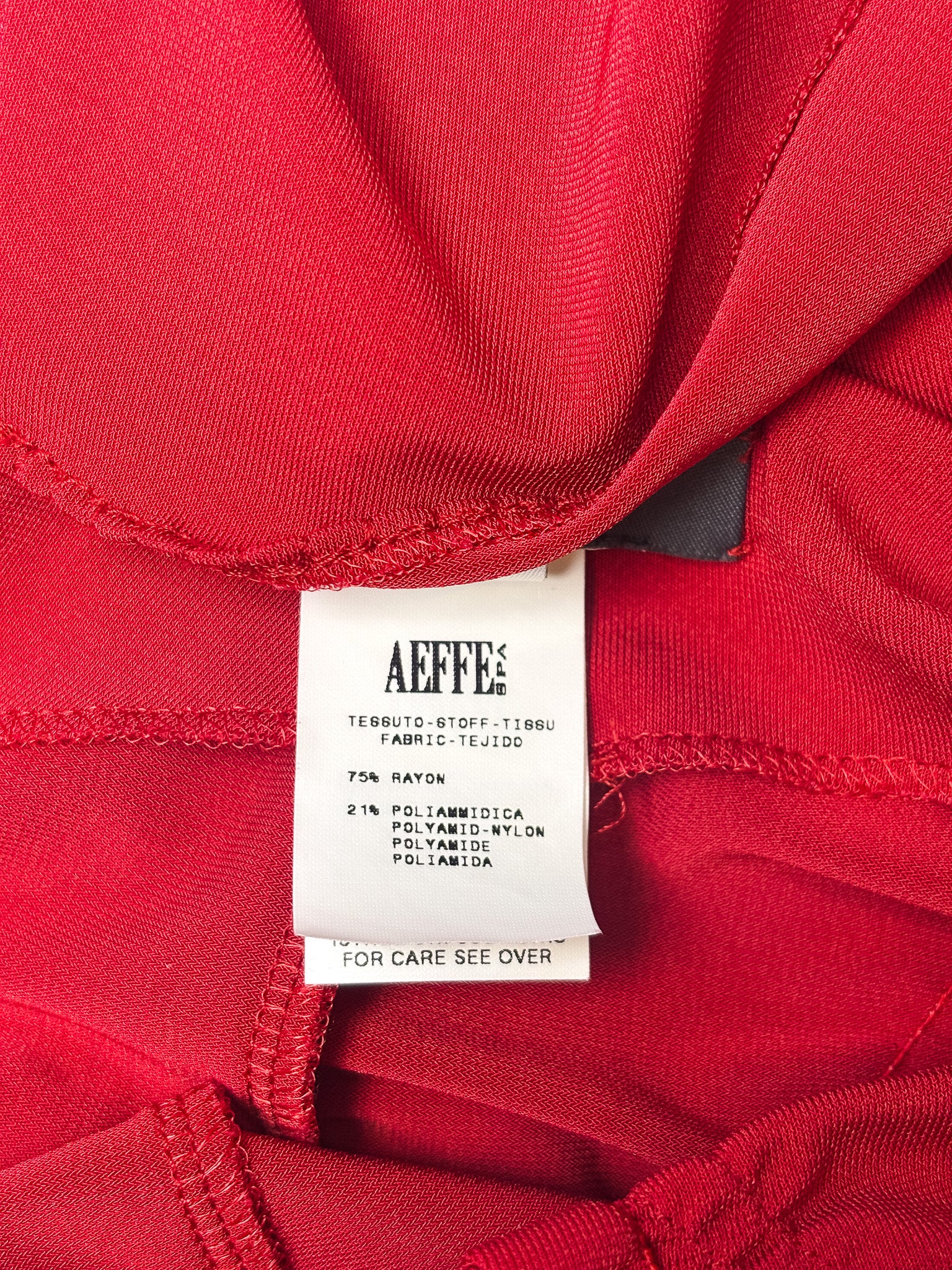 Alberta Ferretti 2000s Red Ruched Flared Skirt - M