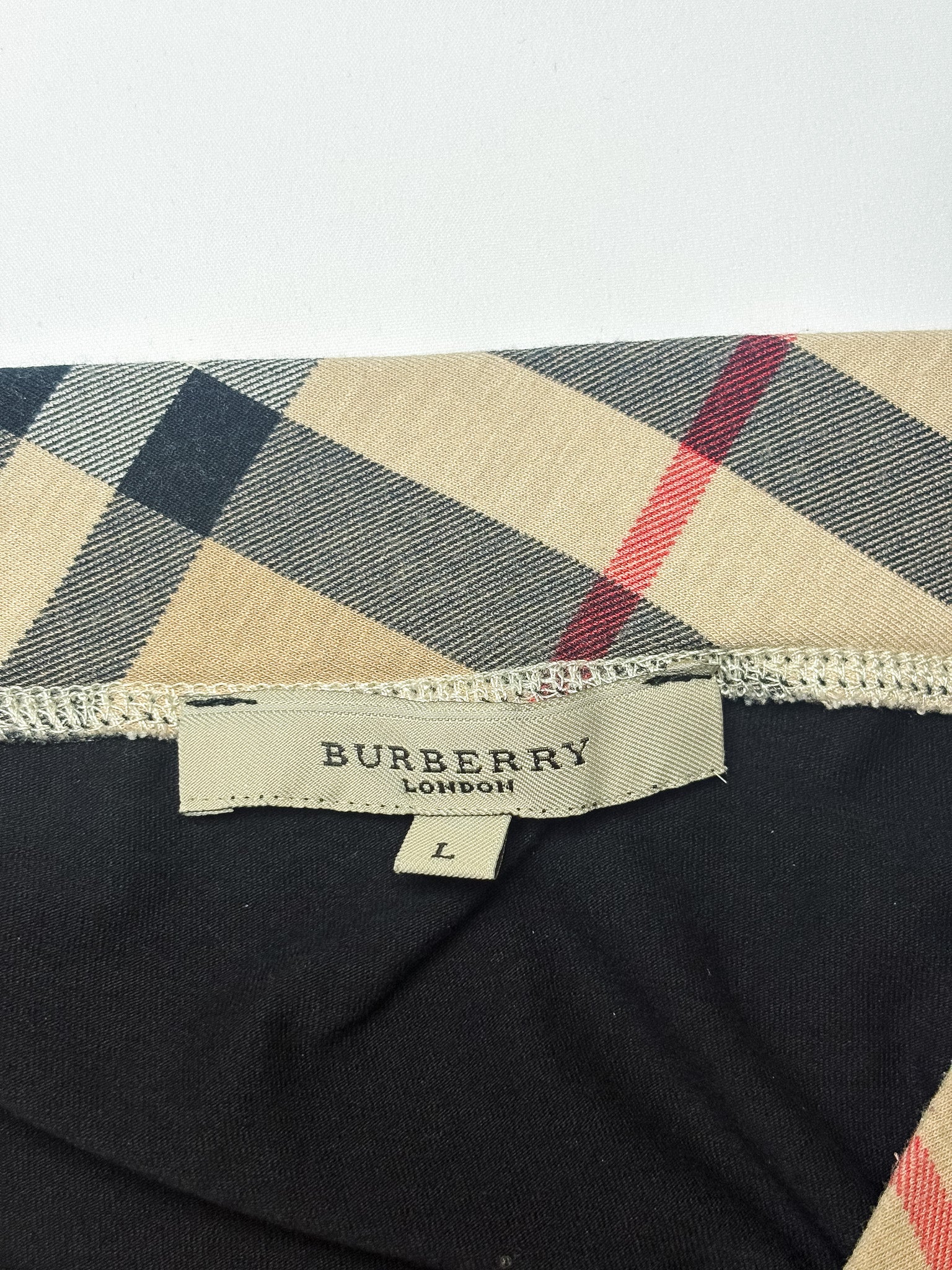 Burberry 2000s Nova Check Rhinestone Logo Tube Top - S/M