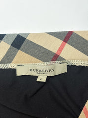 Burberry 2000s Nova Check Rhinestone Logo Tube Top - S/M