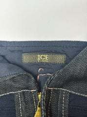 Iceberg 2000s Denim Bandage Halter Corset Top - M