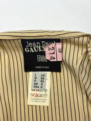 Jean Paul Gaultier 2000s Pinstriped Pleated Skirt - S