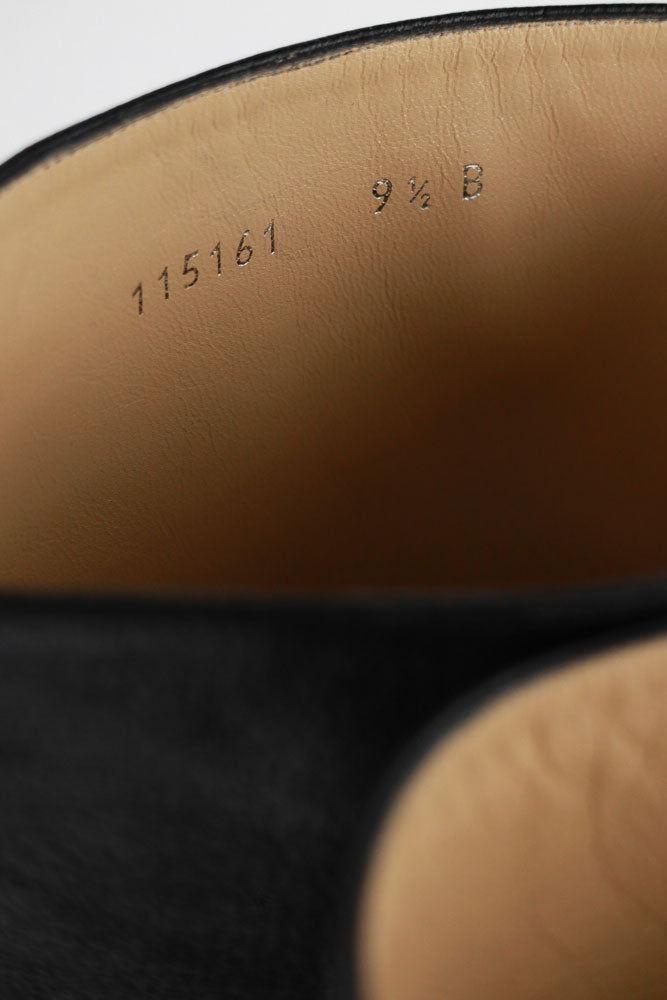 Gucci Black Leather Knee-High Heeled Boots - US 9.5