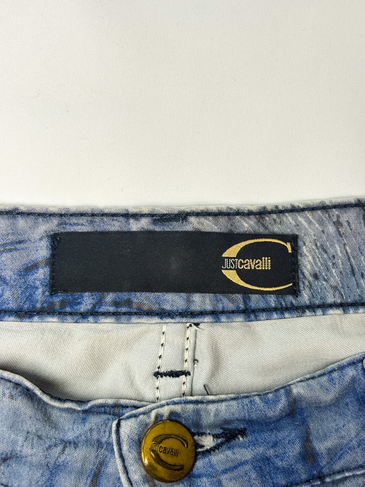 Just Cavalli SS2002 Croc Jeans - W31