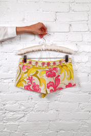 Emilio Pucci Yellow & Pink Mini Shorts
