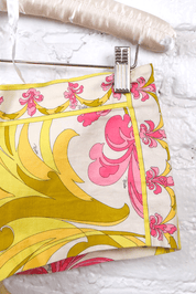 Emilio Pucci Yellow & Pink Mini Shorts