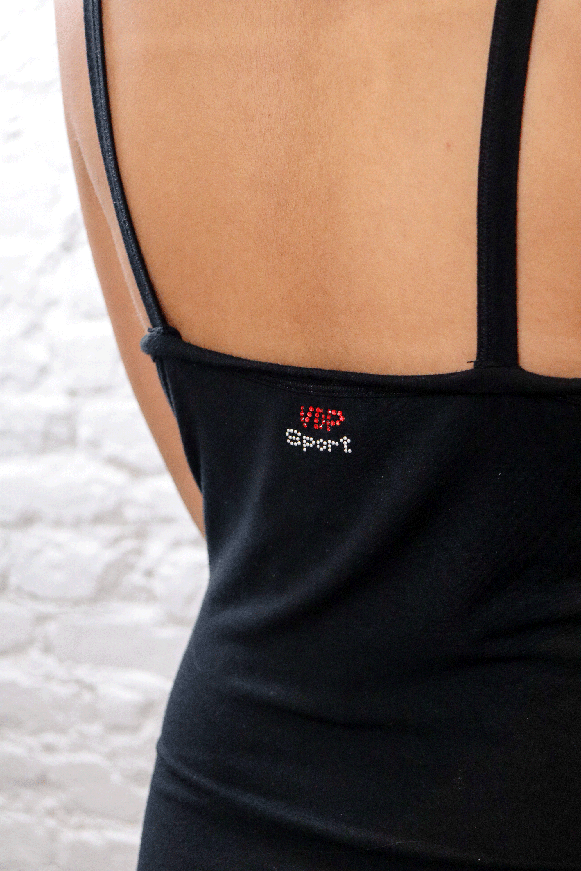 Vdp Sport Dress w/ Sequined Waist Black