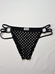 D&G Dolce & Gabbana 2000s Black and White Polka Dot Bikini Set - S