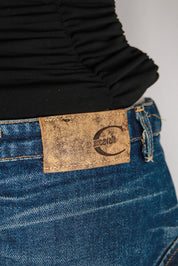 Just Cavalli 2000s Denim Mini Skirt with Tassel Detail – S-M