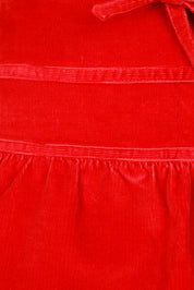 Love Moschino 2000s Red Corduroy Mini Skirt