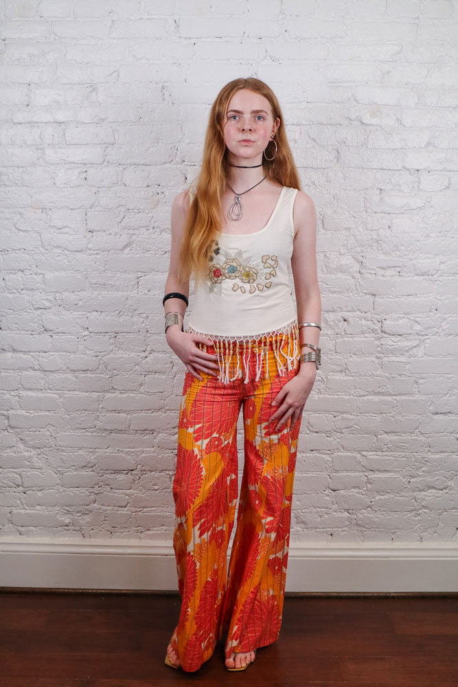 Class Roberto Cavalli 2000s Embellished Graphic Tank Top