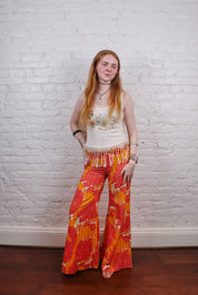 Custo Barcelona Late 90s Orange and Red Pants