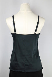 D&G 2000s Black Satin "I ❤️ D&G" Cami