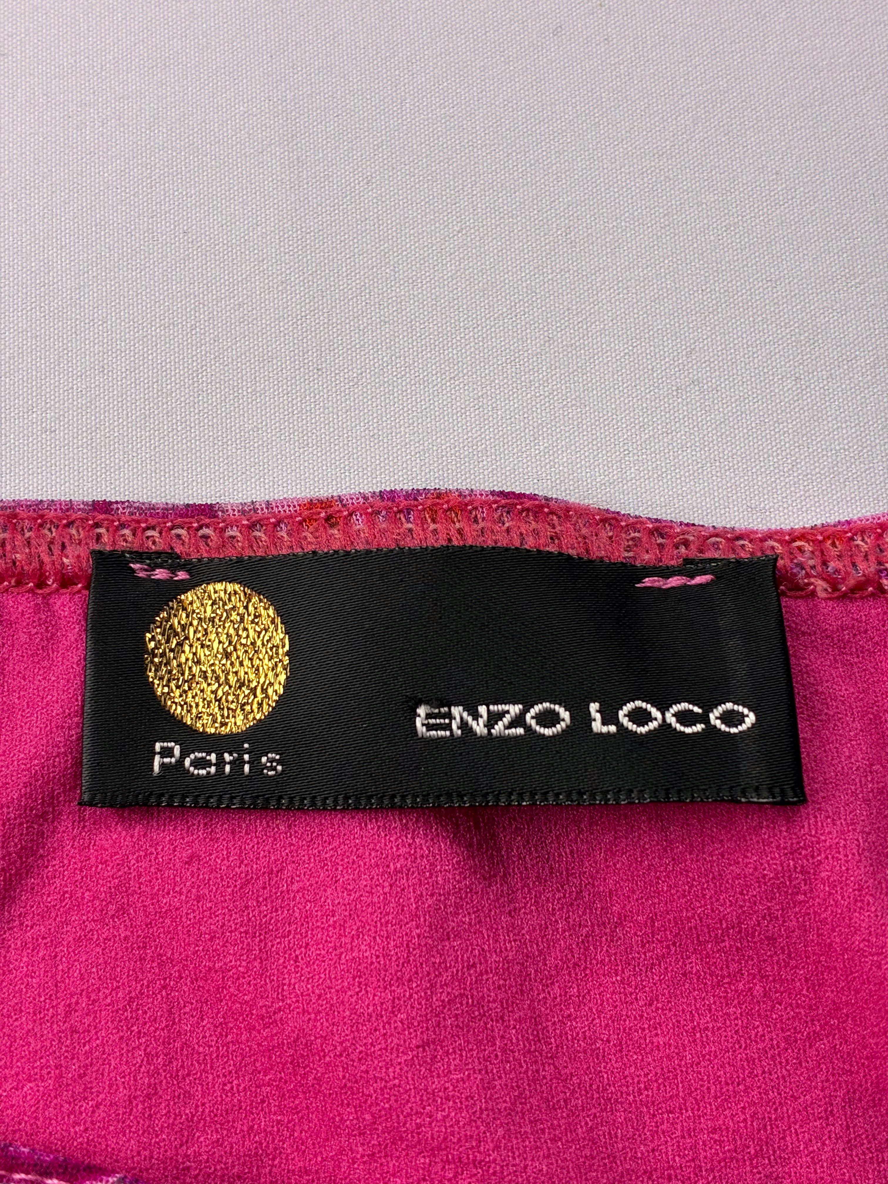 Enzo Loco Paris 2000s Paisley Medallion Print Ruffle Midi Skirt - XS/L