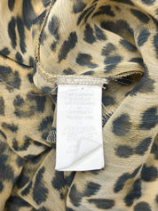 La Perla Leopard Print Sheer Maxi Kaftan Dress – L