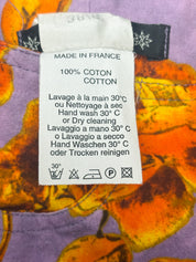 Plein Sud 1990s Lavender Orange Rose Print Cotton Mini Skirt - S