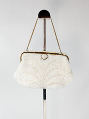 1950s Handmade French Beaded Evening Bag