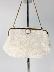1950s Handmade French Beaded Evening Bag