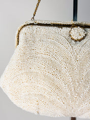 1950s Handmade French Beaded Evening Bag