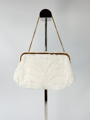1950s Handmade French Beaded Evening Bag