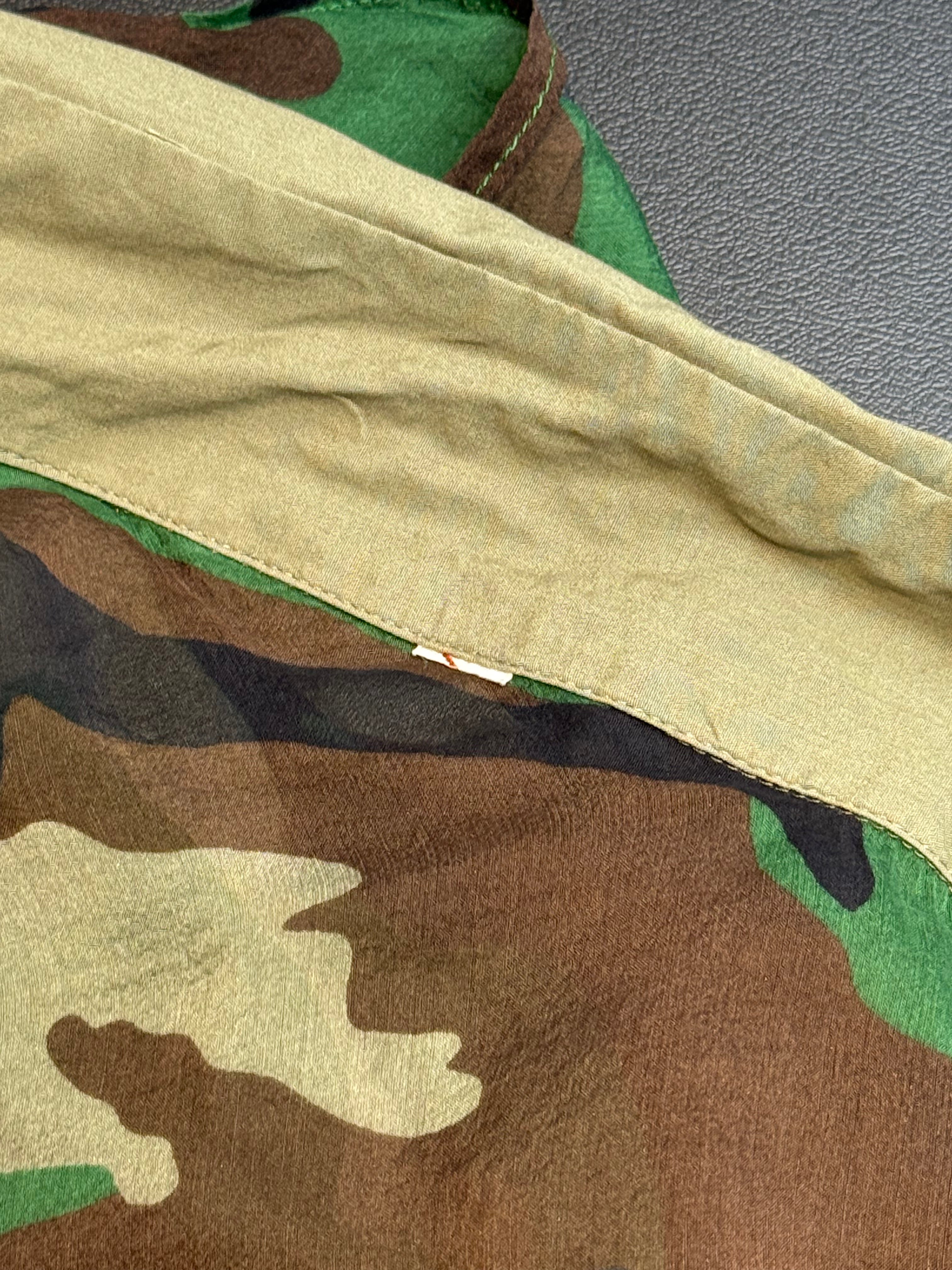 Nolita 2000s Sheer Camo Print Ruched Button-Up Shirt - S-M