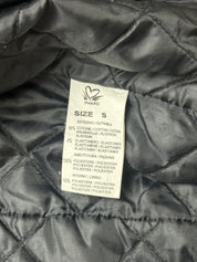 Phard 2000s Dark Denim Belted Moto Jacket with Detachable Fox Fur Collar - XS/S
